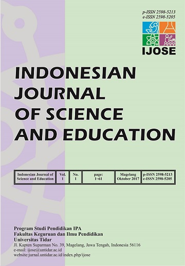 Indonesian Journal of Science and Education